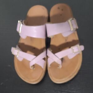 USED!!! Pink Strappy Sandals with Buckles